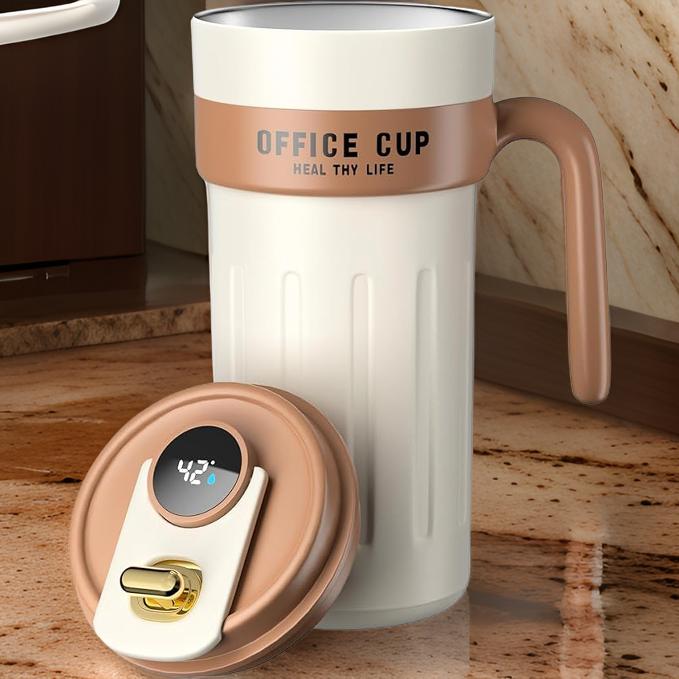 Smart Insulated Travel Mug with Digital Temperature Display – Keeps Your Drinks Perfectly Hot or Cold Gardino