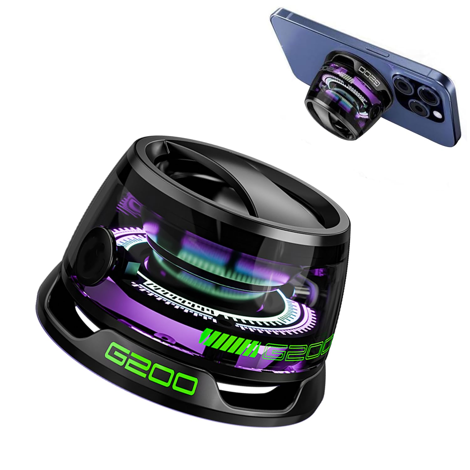 G200 Magnetic Bluetooth Speaker with RGB Light | Wireless Waterproof Speaker with 6–7H Playtime
