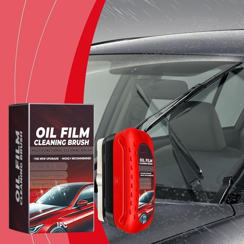 Automotive Oil Film Cleaning Brush & Glass Cleaning Board – Powerful Windshield Oil Film Remover for Clearer Vision Gardino