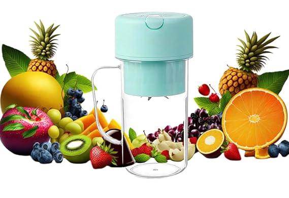 Gardino Juicer Mixer, straw-type juicing cup 4 Blade Smoothie Maker & Portable Electric USB Juice Maker, Rechargeable Bottle & Portable Fruit Blender Maker Protein Shaker - Gardino