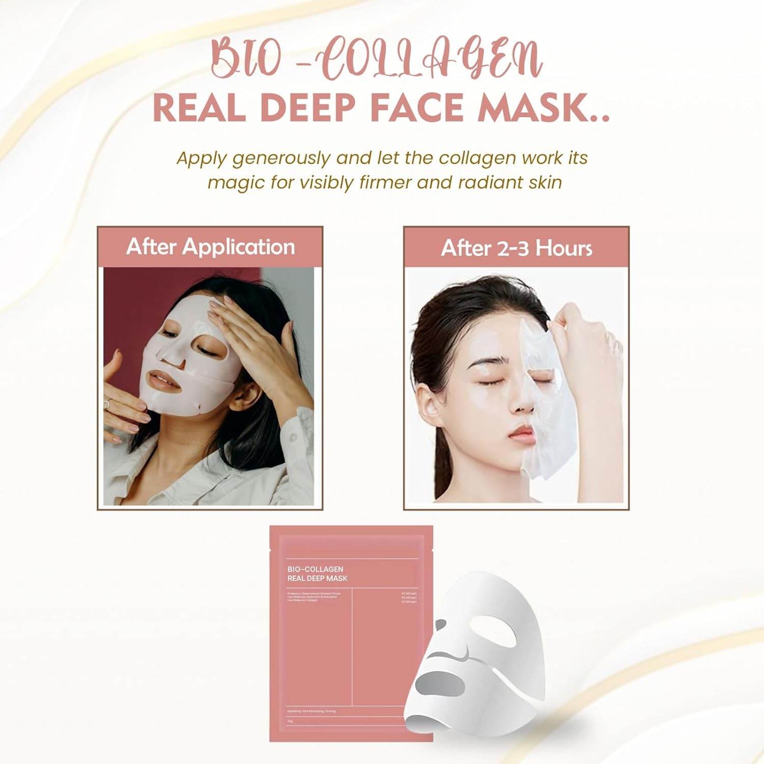 Korean Glass Skin Bio-Collagen Overnight Face Mask – Deep Hydration | Anti-Aging | Pore Minimizing - Gardino