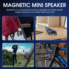 G200 Magnetic Bluetooth Speaker with RGB Light | Wireless Waterproof Speaker with 6–7H Playtime - GARDINO