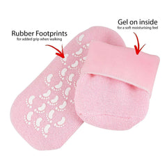 Moisturizing Silicone Gel Socks For Women And Men Gel Black Socks For Dry Cracked Feet Gardino