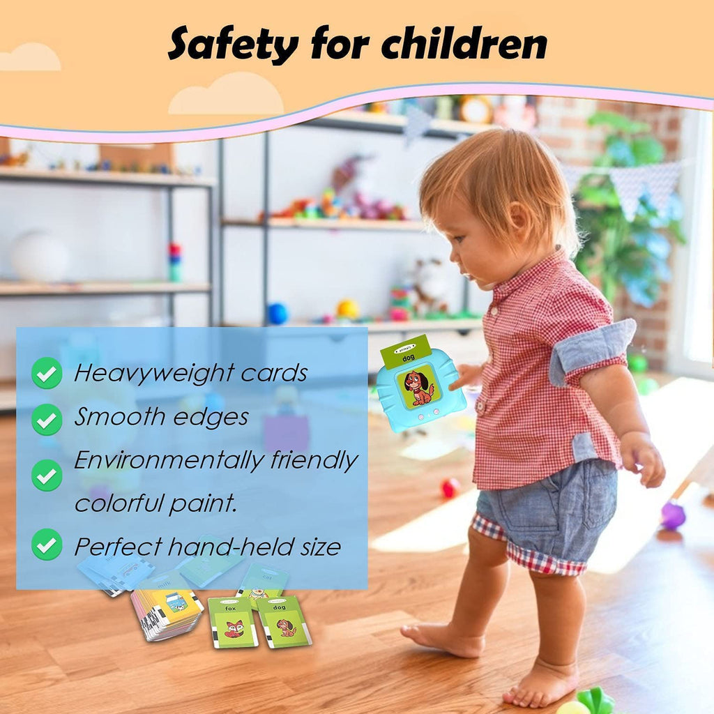 Rechargeable Talking Flash Cards | Educational Learning Toy for 2+ Year Olds | Montessori Toy for Boys & Girls Gardino