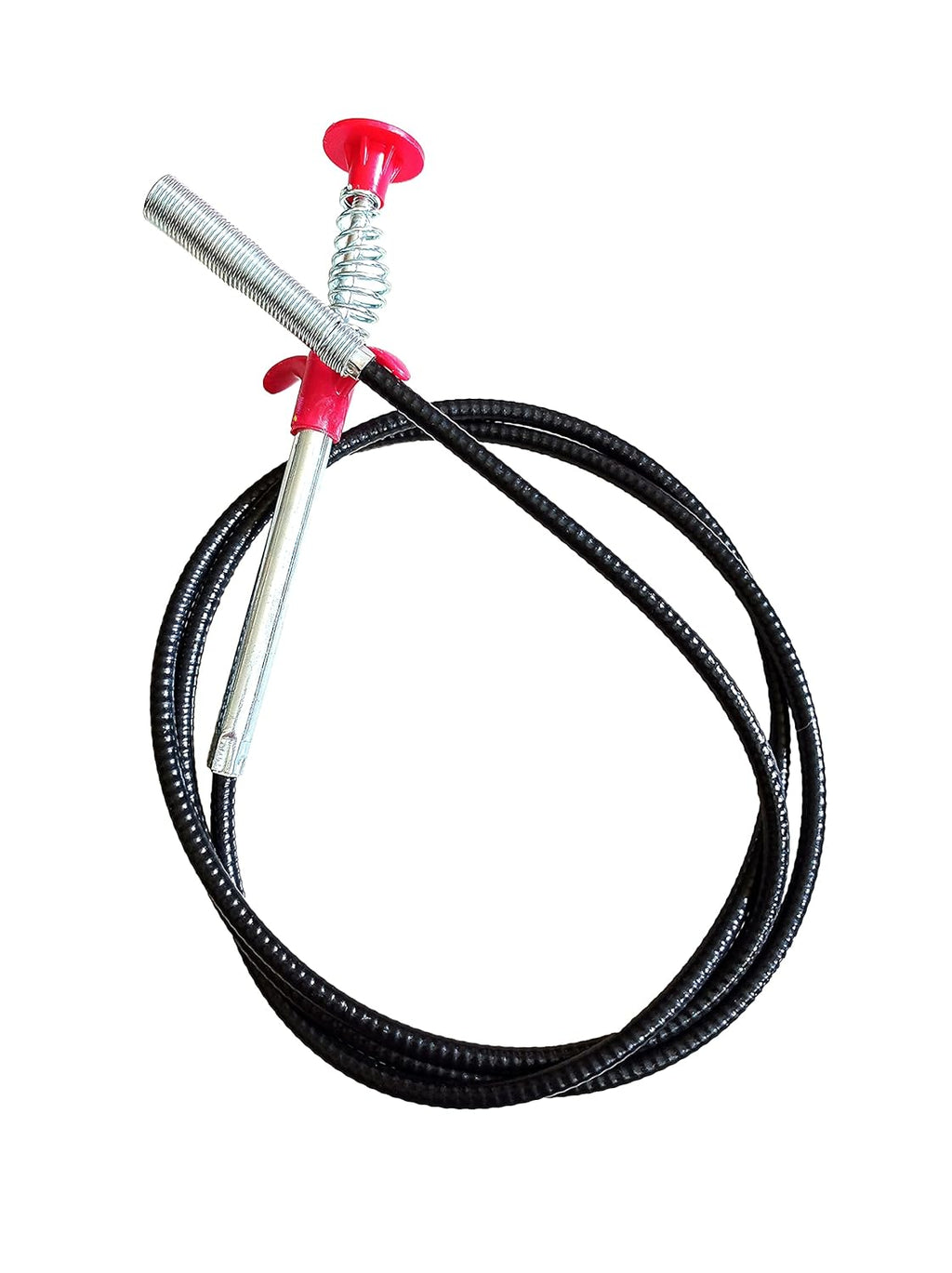 Stainless Steel Hair Catching Claw Drain Cleaner Tool, 5ft Spring Wire Dredge Stick for Kitchen and Bathroom Gardino