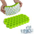 Silicone Honeycomb Ice Cube Tray, 37 Cavity Reusable Mould for Freezer and Baking Gardino