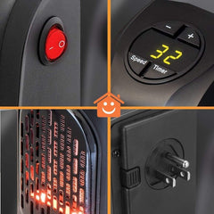 Electric Handy Heater|Wall-Outlet 400 Watts Electric Handy Room Heater Gardino