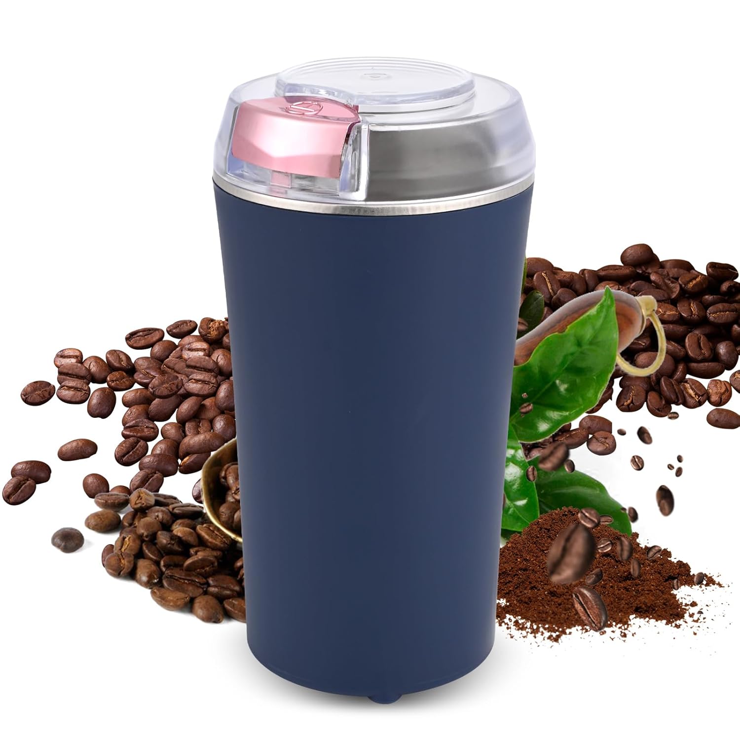 Gardino Electric Coffee Grinder | 200W Stainless Steel Blades | Multifunctional & Portable Grinder for Coffee Beans, Spices & Nuts Gardino