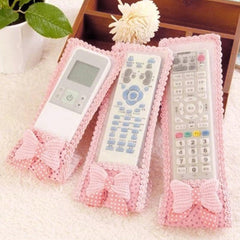 3Pc Remote Cover Set – Bow Knot Dust Covers for TV, AC, DTH, D2H, and More Gardino