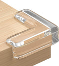 Transparent Silicone Corner Protector for Furniture | Baby Proofing Edge & Corner Guards (Pack of 4) - Gardino