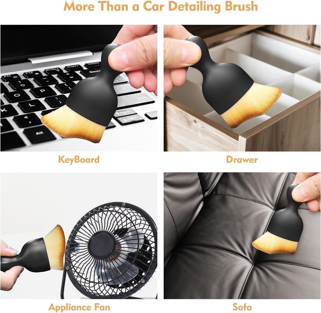 Multipurpose Cleaning Brush for Car Interior, AC Vents, Keyboard, and Gadgets Gardino