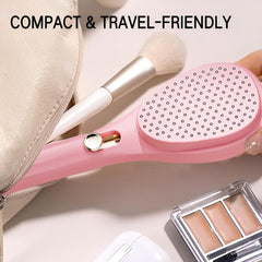 Retractable Hair Brush with Self-Cleaning Bristles - Ergonomic Handle, Anti-Static, Telescopic Design for All Hair Types and Wigs, One-Click Cleaning Hair Comb for Women and Men Gardino