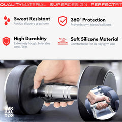 Weight Lifting Grips with Wrist Support – Anti-Slip Gym Gloves for Deadlifts, Pull-Ups & Strength Training