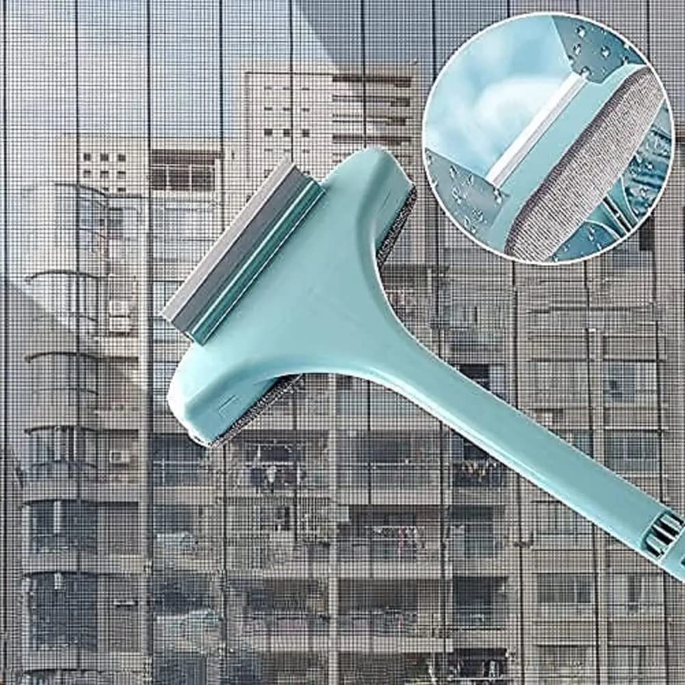 Multifunctional 2-in-1 Screen & Window Cleaning Brush with Extended Handle Gardino