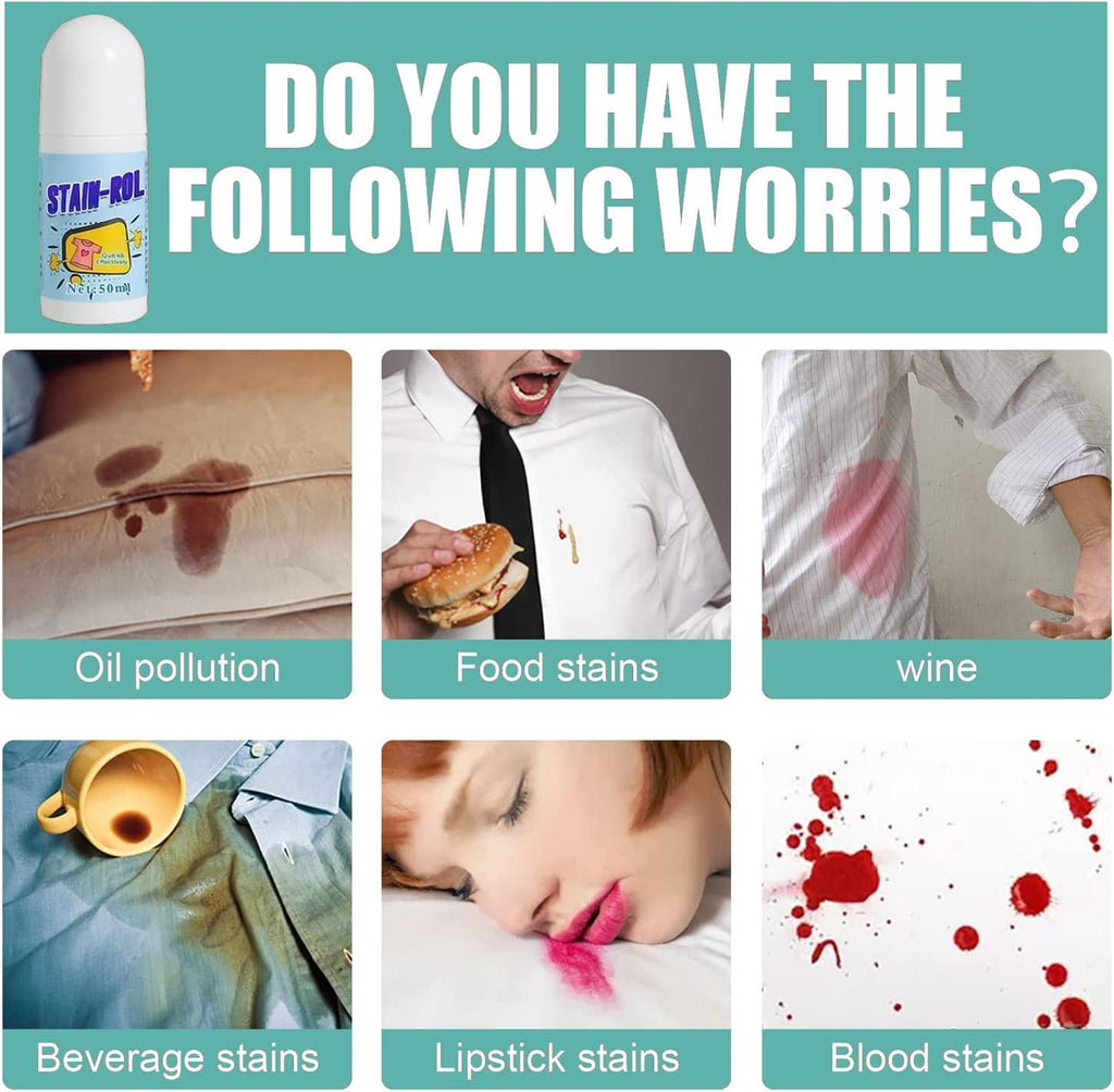 Instant Multi-Purpose Roll Bead Stain Remover for Clothes, pack - 1 Gardino