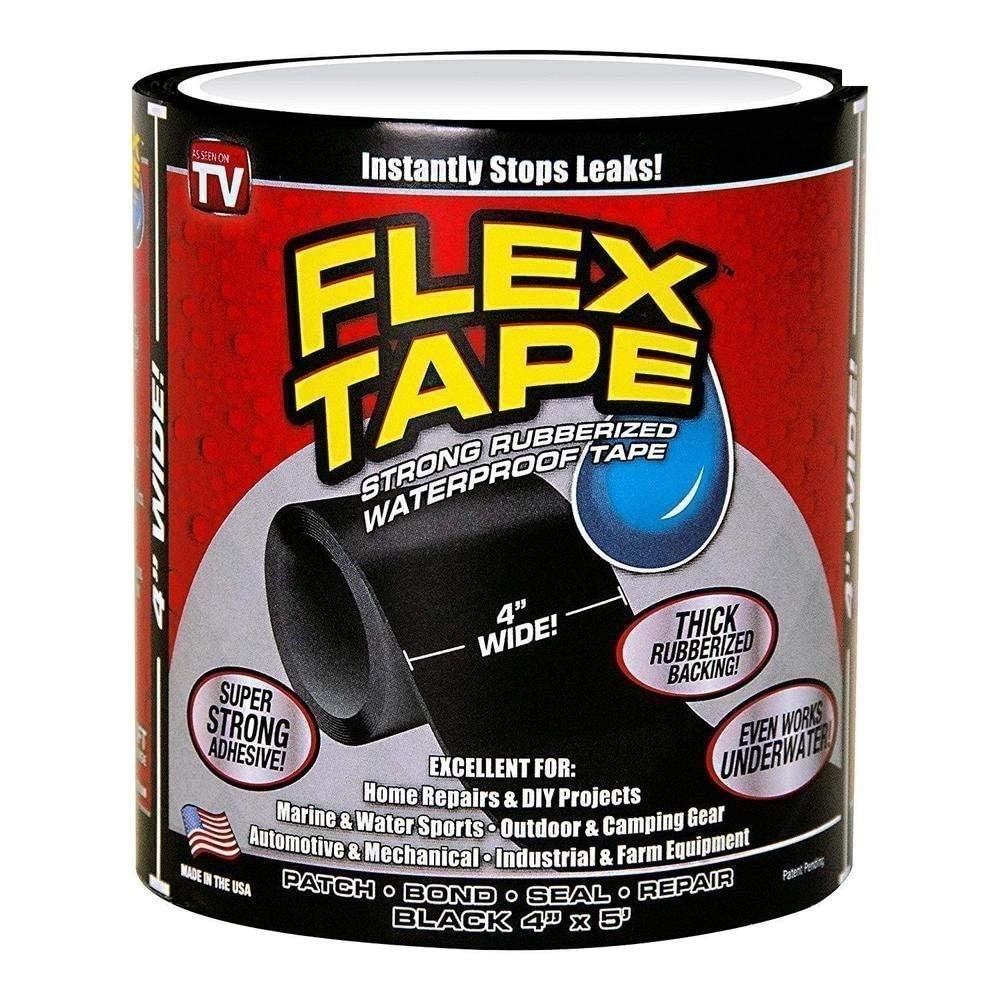 Flex Tape - Strong Rubberized Waterproof Sealant Tape for Roof Leaks, Surface Cracks, and Water Tank Repairs Gardino
