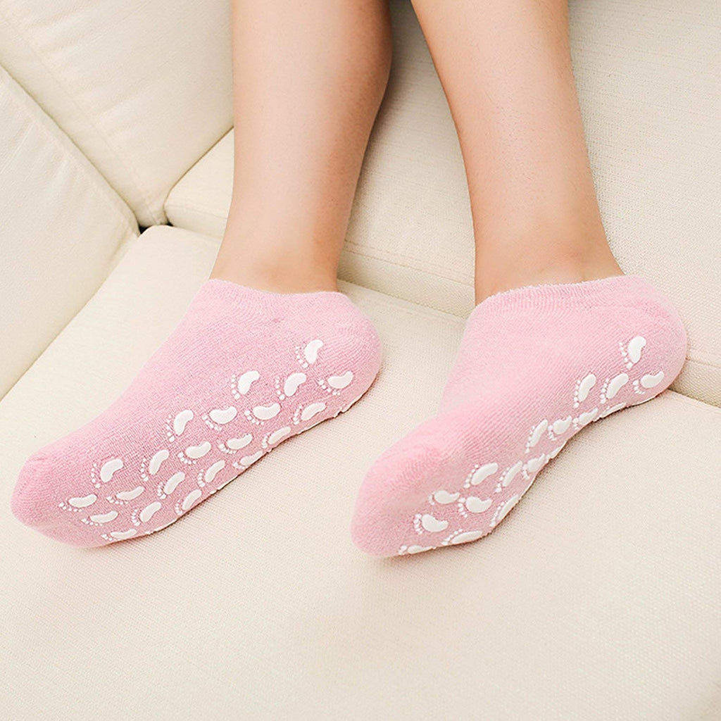 Moisturizing Silicone Gel Socks For Women And Men Gel Black Socks For Dry Cracked Feet Gardino