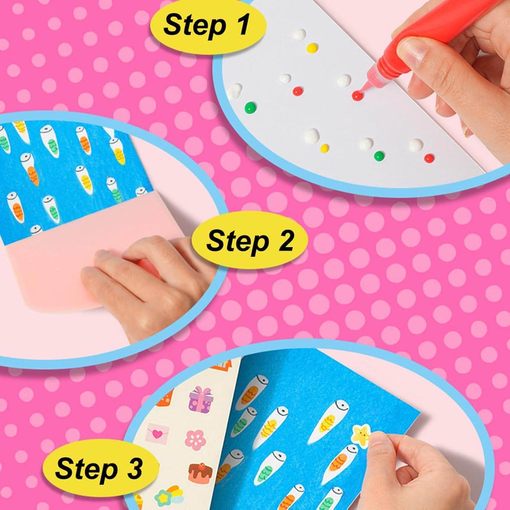 Art Kids Paint Kit – 35-Piece DIY Rainbow Scratch & Dot Painting Craft Set for Creative Fun - Gardino