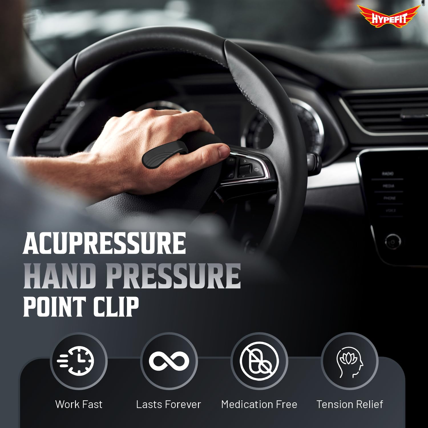 Buy 1 Get 1 Free Acupressure Clip for Diabetics, Sugar Control Hand Clip, Li4 Acupressure Point Therapy Gardino