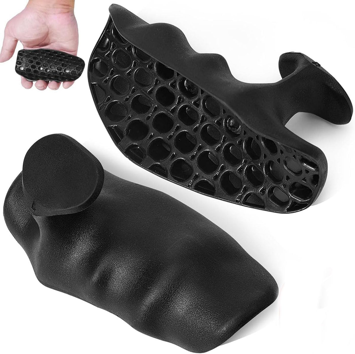 Anti-Slip Gym Grip- for Men & Women - Anti-Slip Rubber with Palm Protection, Breathable Fingerless Design Set of 2