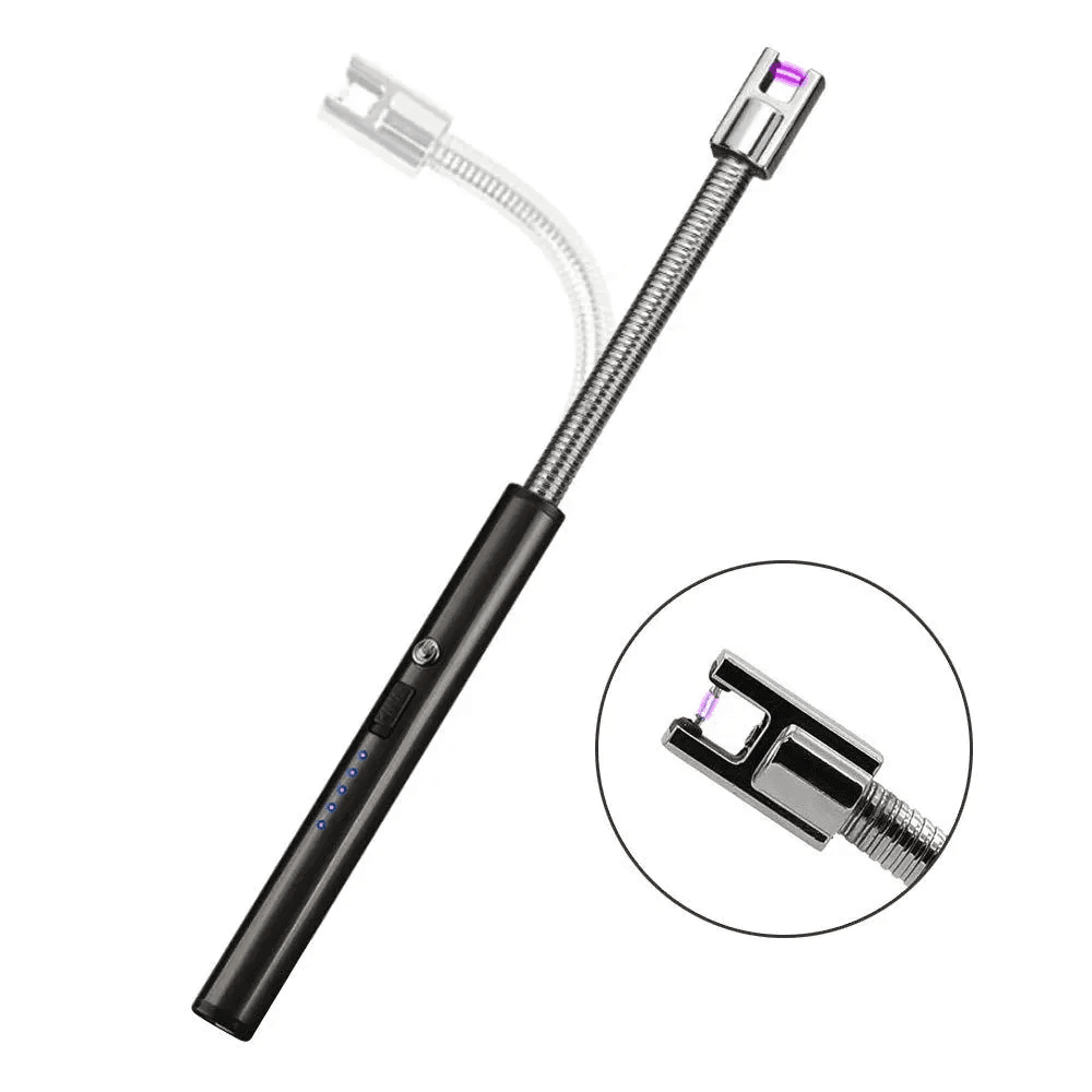 Electronic Long Matches For Candles Refillable Stove Grill Lighter Kitchen Gas Lighter Stick Camping BBQ Arc Lighter - Gardino