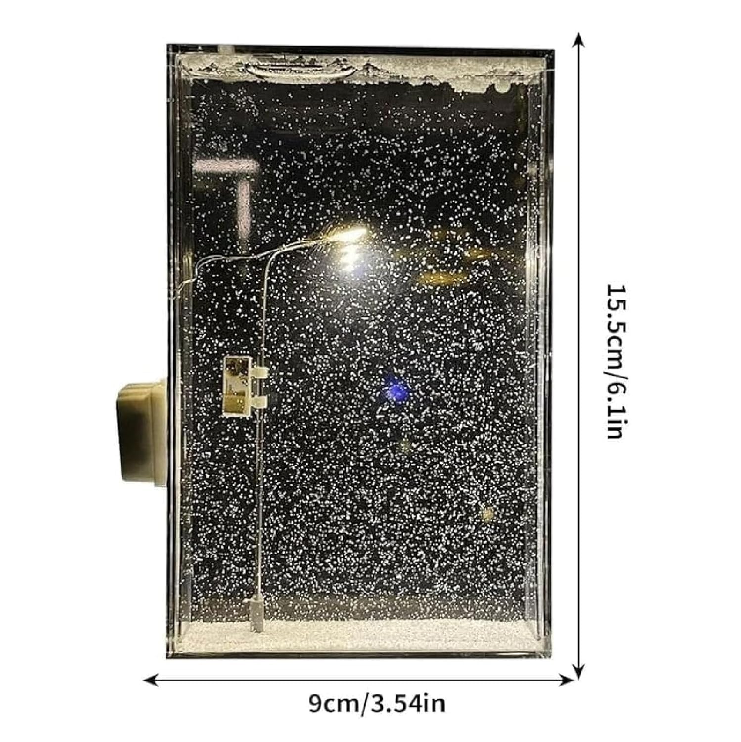 Street Light Snow Globe Handmade DIY Kit – Night Light with Snowflake Lamp, Bedroom & Desktop Decor Gardino