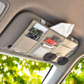 Multi-Function Car Space Sun Visor Organizer Hanging Phone Storage Pouch Holde (Grey) Gardino