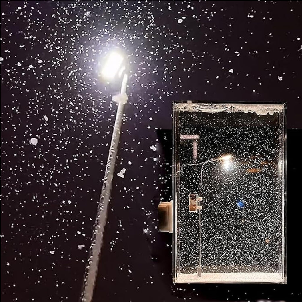 Street Light Snow Globe Handmade DIY Kit – Night Light with Snowflake Lamp, Bedroom & Desktop Decor Gardino