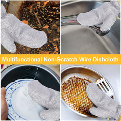 Dishwashing Cleaning Gloves – Waterproof & Durable Reusable Kitchen Gloves for Washing Dishes, Skin-Friendly, Anti-Hot, One Size (One Pair) Gardino