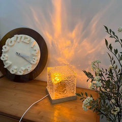 Gardino Ocean Wave, Romantic Warm Ocean Wave Water Night Light Projector 3D Water Wave Effect, Romantic LED Light Projector Projection Lamps - Gardino