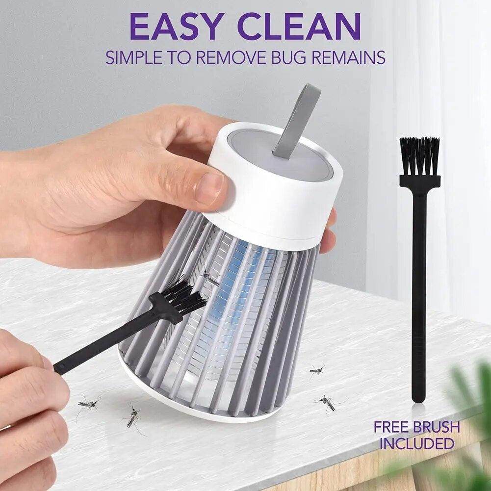 Mosquito Killer Lamp Trap Machine with UV LED Light Electric Shock for Insects USB Powered Plug in The Plug - Gardino