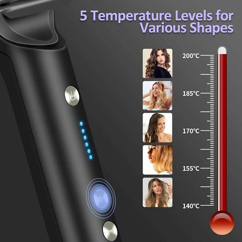 Hair Straightener, Hair Straightener Comb For Women & Men, Hair Styler, Straightener Machine Brush/Ptc Heating Electric Straightener With 5 Temperature - Gardino