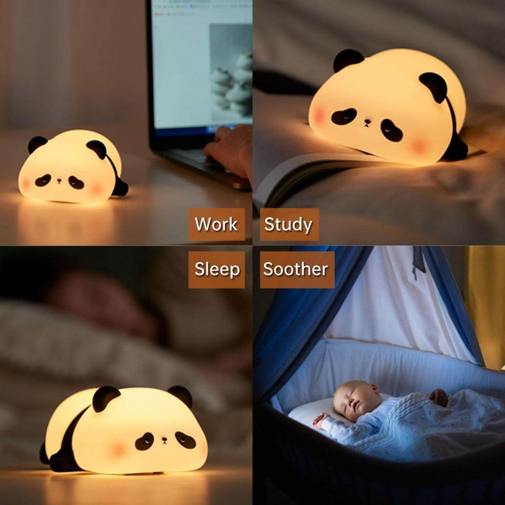 Panda Night Light for Kids – USB Rechargeable, Touch Control Bedside Lamp for Toddlers & Babies | Ideal Gift for Girls & Moms - Gardino