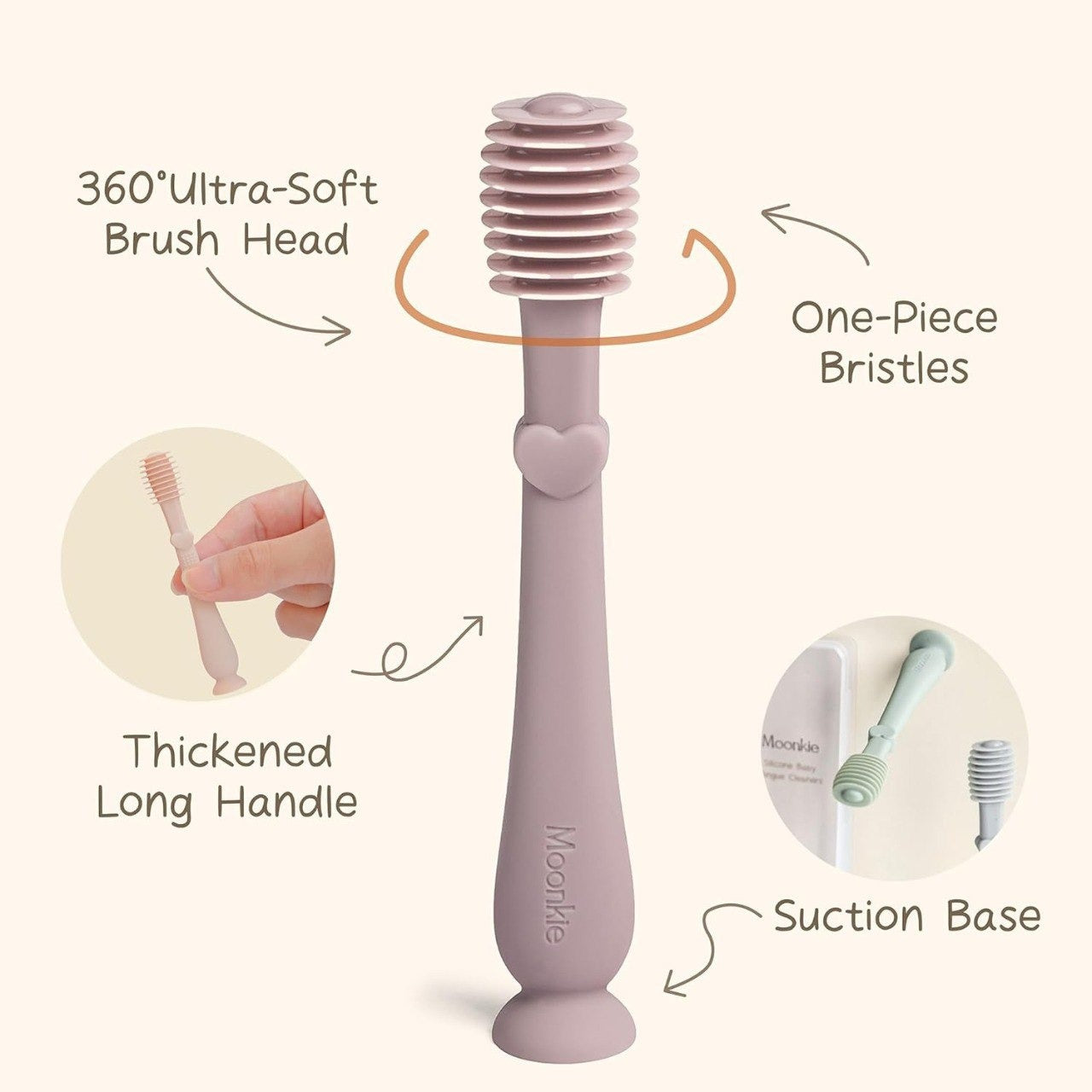 Soft Silicone Baby Finger Toothbrush Set for Infant Oral Care | BPA-Free and Gentle Gardino