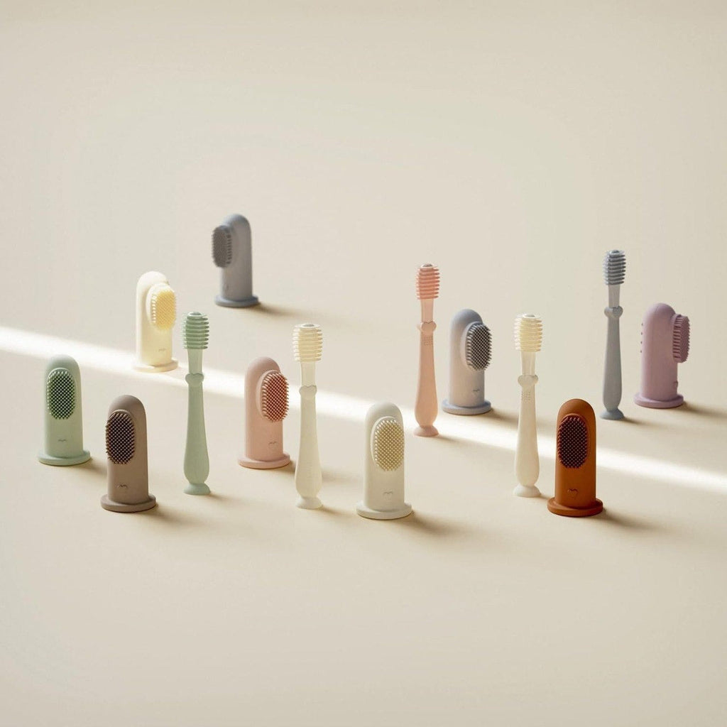 Soft Silicone Baby Finger Toothbrush Set for Infant Oral Care | BPA-Free and Gentle Gardino