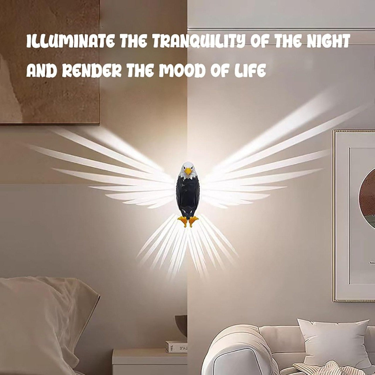 Eagle Wall Light with Remote Control - Stylish, Versatile LED Wall Lamp Gardino