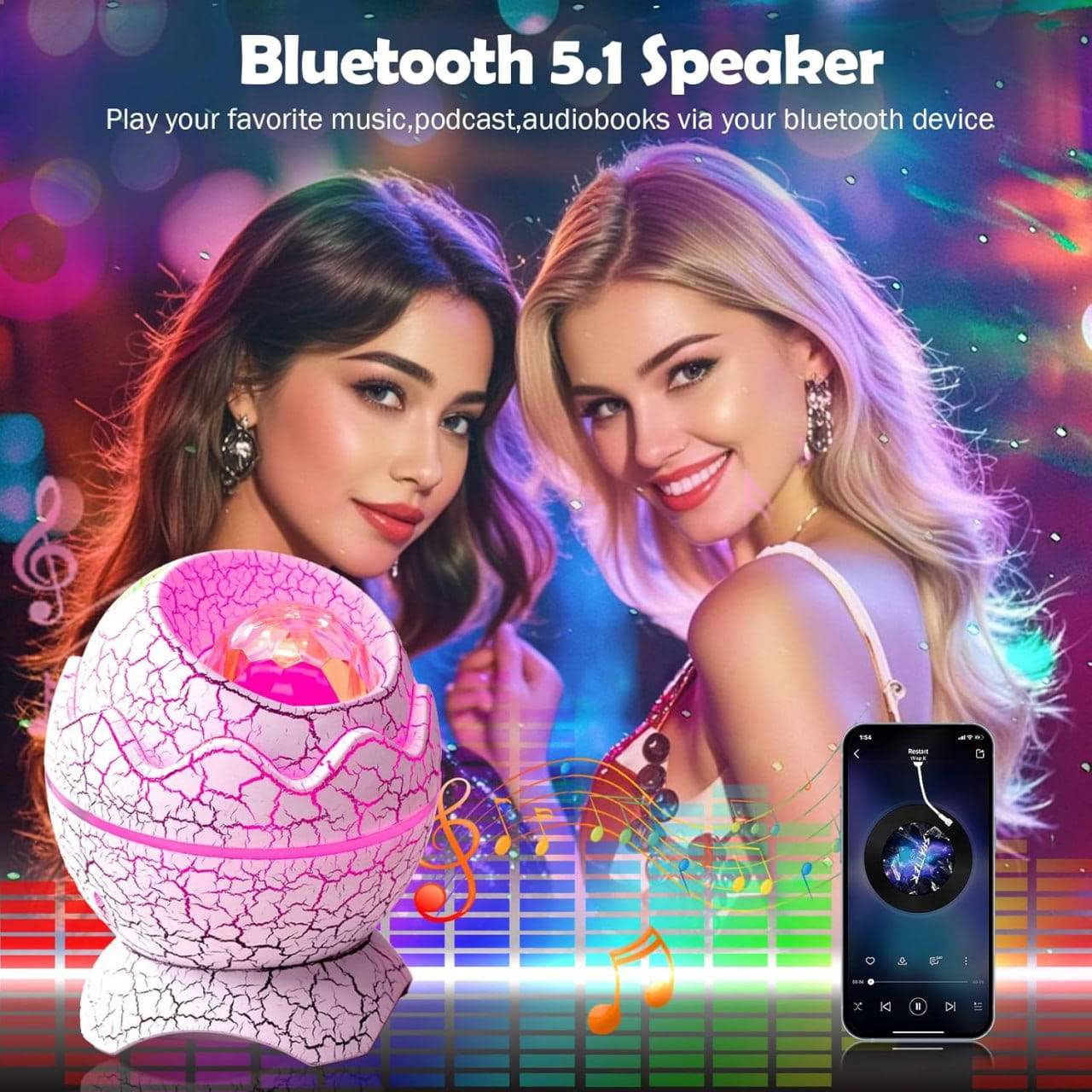 Star Galaxy Projector for Baby Bedroom, Remote Control & White Noise Bluetooth Speaker, 14 Colors LED Lamp for Kids Room, Adults Home Theater, Party, Living Room Decor Gardino