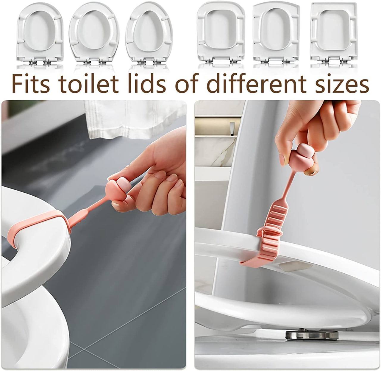 Toilet Seat Lifter (Pack of 3) – Hygienic & Easy-to-Use Handle for Lifting Toilet Seat Gardino