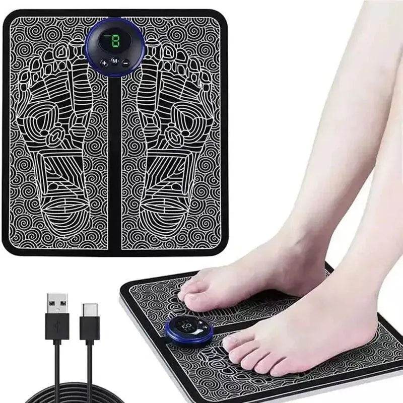 EMS Foot Massager | Portable Muscle Relaxation Mat for Pain Relief and Circulation Boost - Gardino