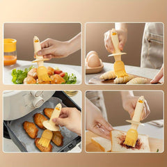 Gardino 2 IN 1 Oil Dispenser Bottle with Silicone Basting Brush for Cooking Vinegar Sauce BBQ Grill Frying Baking,Air Fryer,Glass Olive Oil Dispenser for Kitchen. - Gardino