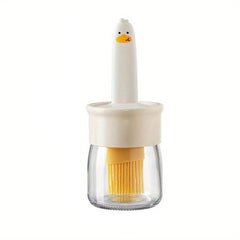 Gardino 2 IN 1 Oil Dispenser Bottle with Silicone Basting Brush for Cooking Vinegar Sauce BBQ Grill Frying Baking,Air Fryer,Glass Olive Oil Dispenser for Kitchen. - Gardino
