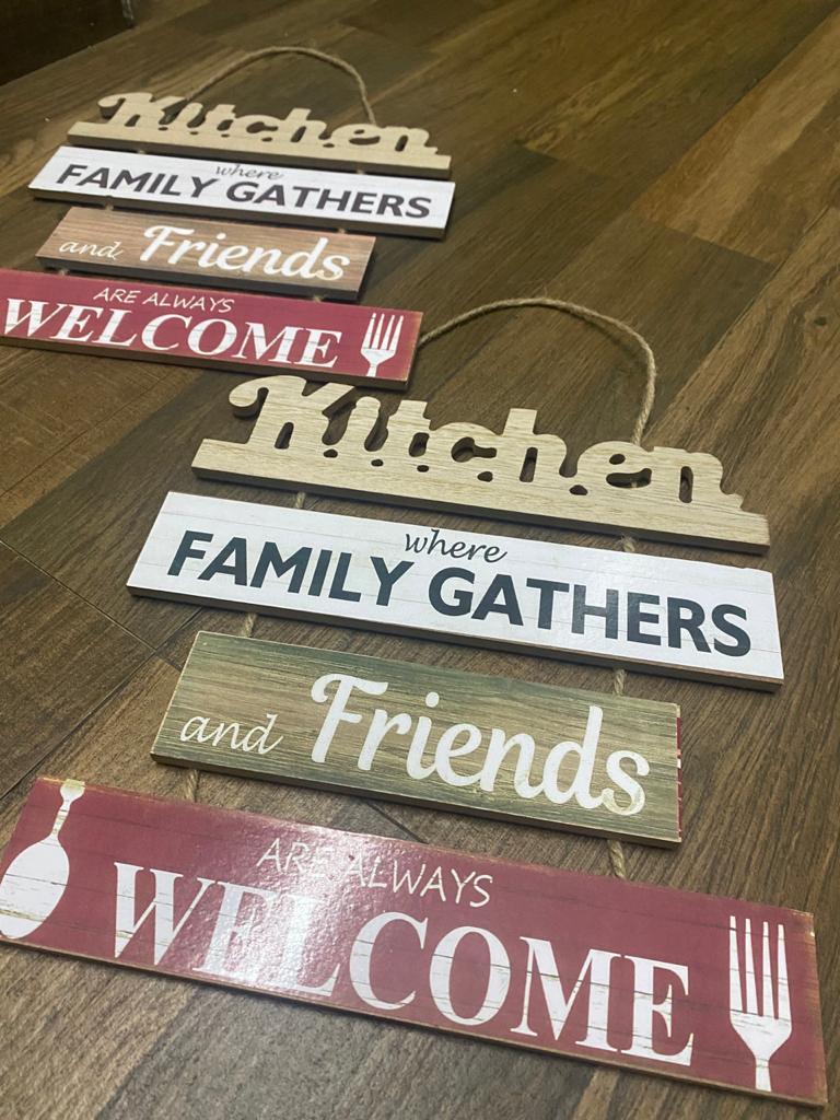 Gardino Wooden Wall Hanging For Home Decor  (26 inch X 12 inch), Multicolour Gardino