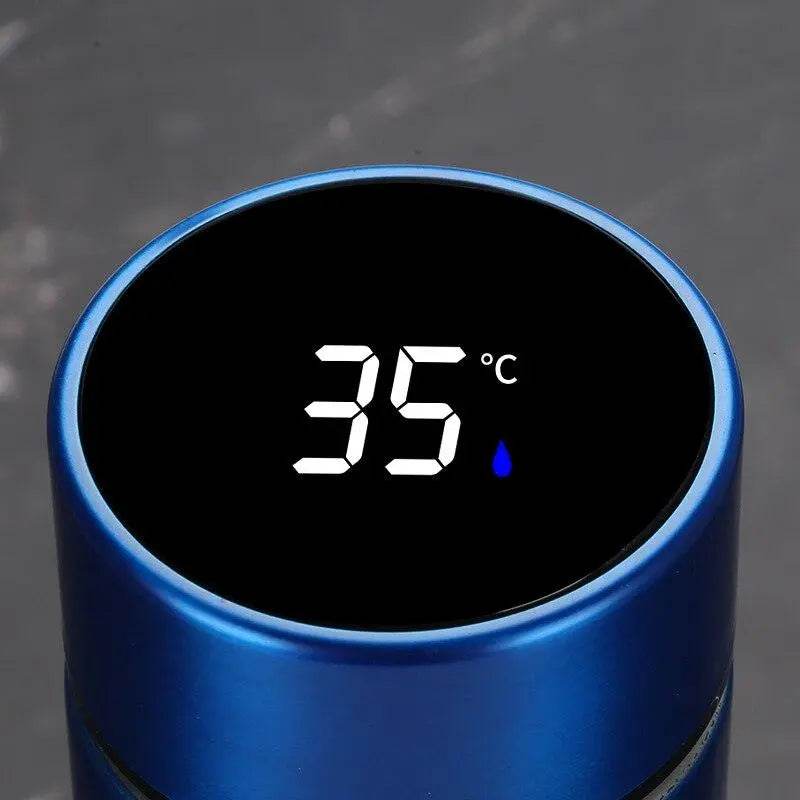 Thermos Double Wall Smart Flask Vacuum Insulated Water Bottle with LED Temperature Display 304 Stainless Steel (500ML) - Gardino