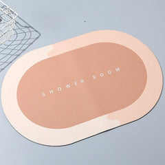 Bathroom Door Mat | Anti Slip Floor Mat For Home And Kitchen Rubber Foot Mat, Pack of 2 - Gardino