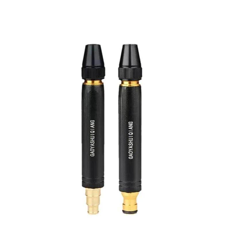 Brass Water Spray Nozzle Water Spray Gun, Car Wash Nozzle, High Pressure Nozzle Spray Water Gun, Water Jet Hose Nozzles Pipe For Gardening, Bike,Car Wash,Window Cleaning (Black Pen Nozzle) - Gardino