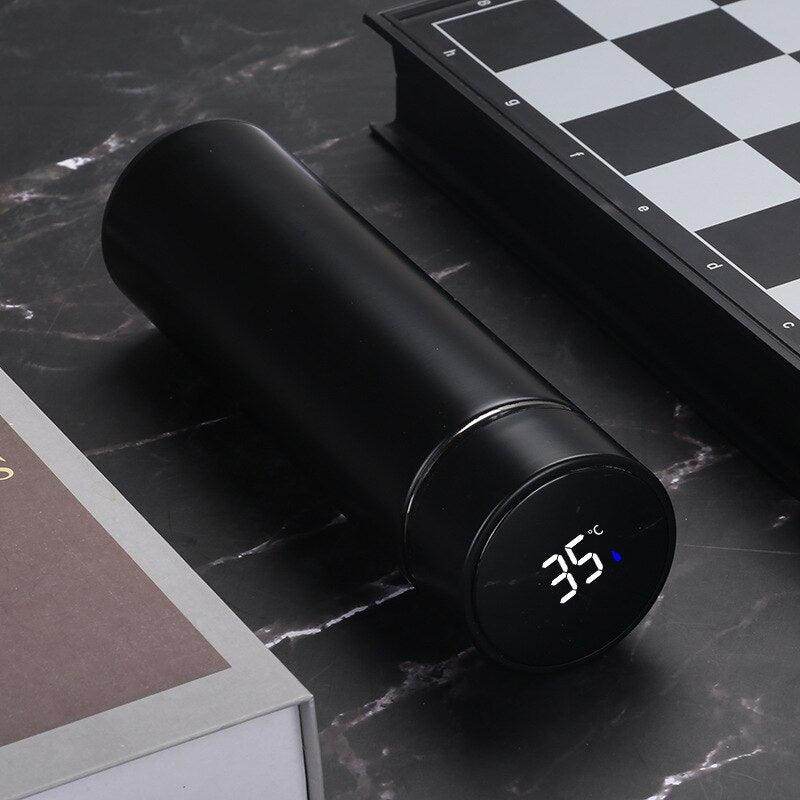 Thermos Double Wall Smart Flask Vacuum Insulated Water Bottle with LED Temperature Display 304 Stainless Steel (500ML) - Gardino