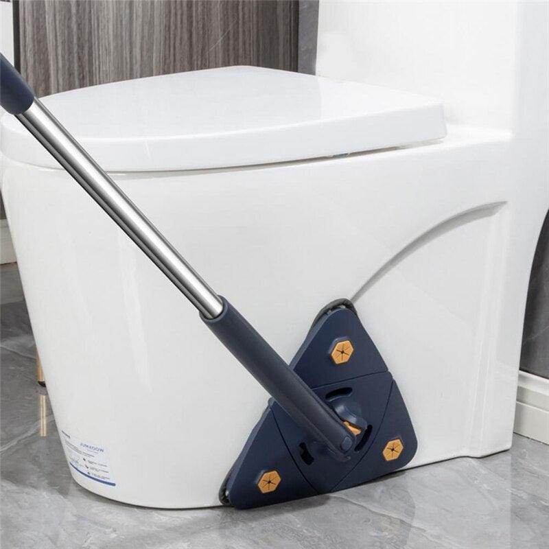 360 Degree Rotatable Adjustable Triangle Cleaning Mop with Stainless Steel Long Handle Push-Pull Squeezing Cleaning Mop Dry & Wet Mop Floor Windows Ceiling - Gardino