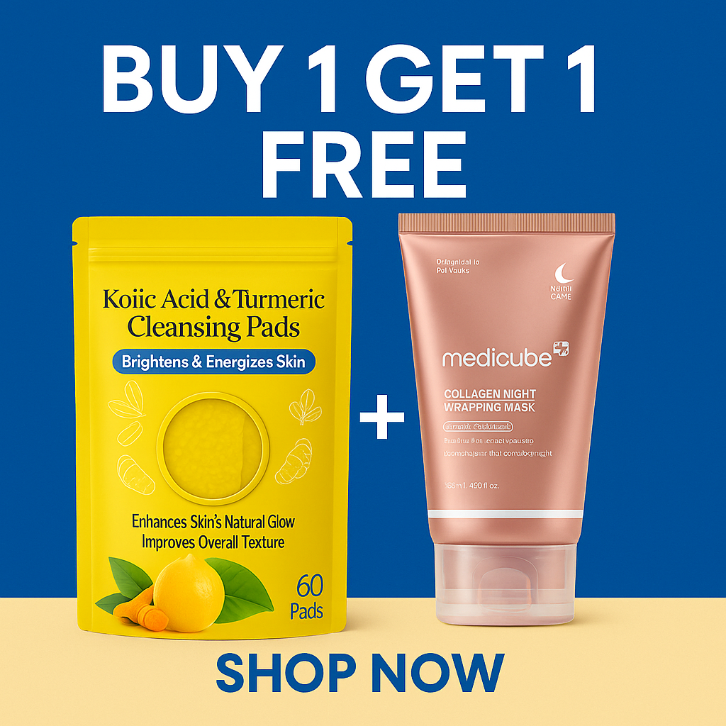Gardino kojic acid cleansing pads offer buy one get one free with collagen night wrapping mask