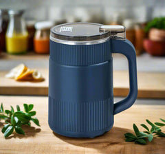 Portable Electric Spice Grinder with Handle - Stainless Steel Grain Mill for Coffee Beans, Spices, and Cereals