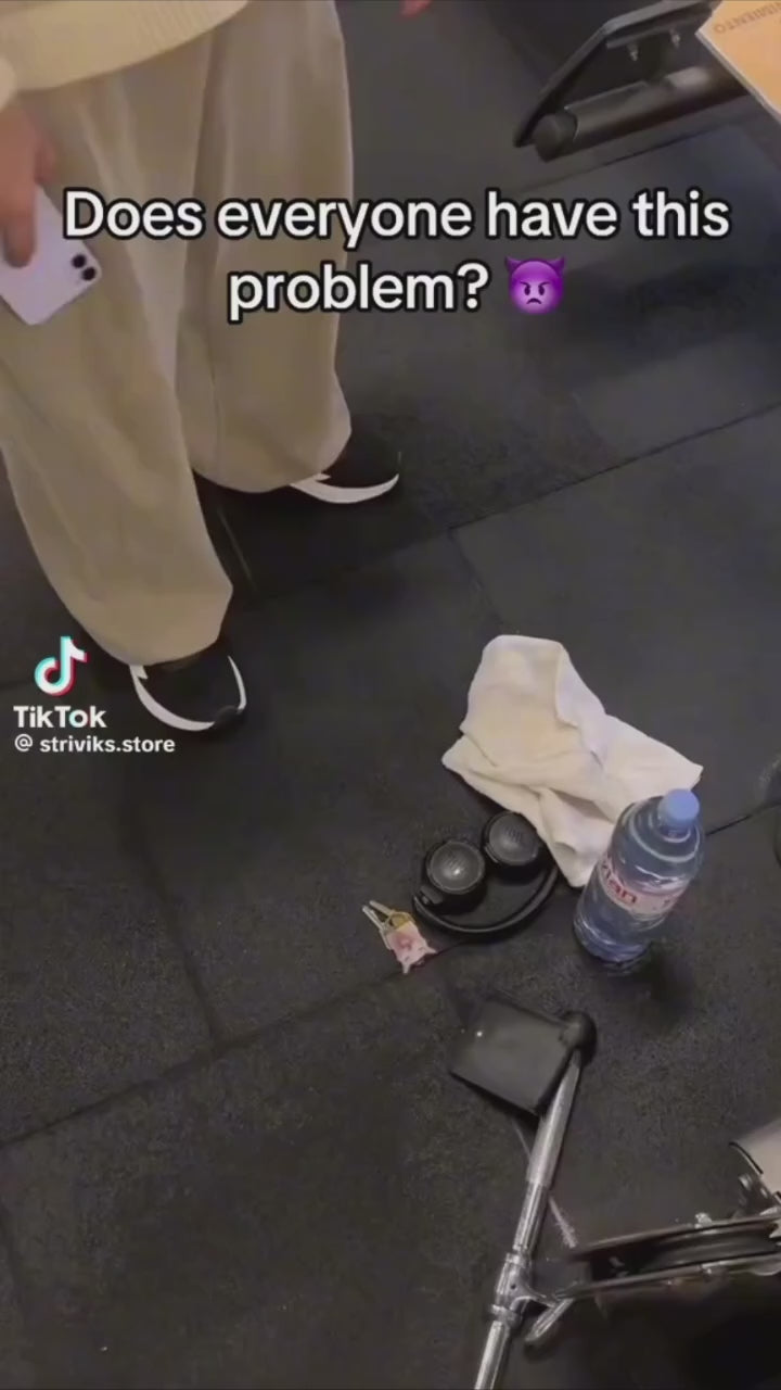 Magnetic Gym Bottle Holder Bag with Storage Pockets & Zippered Compartments